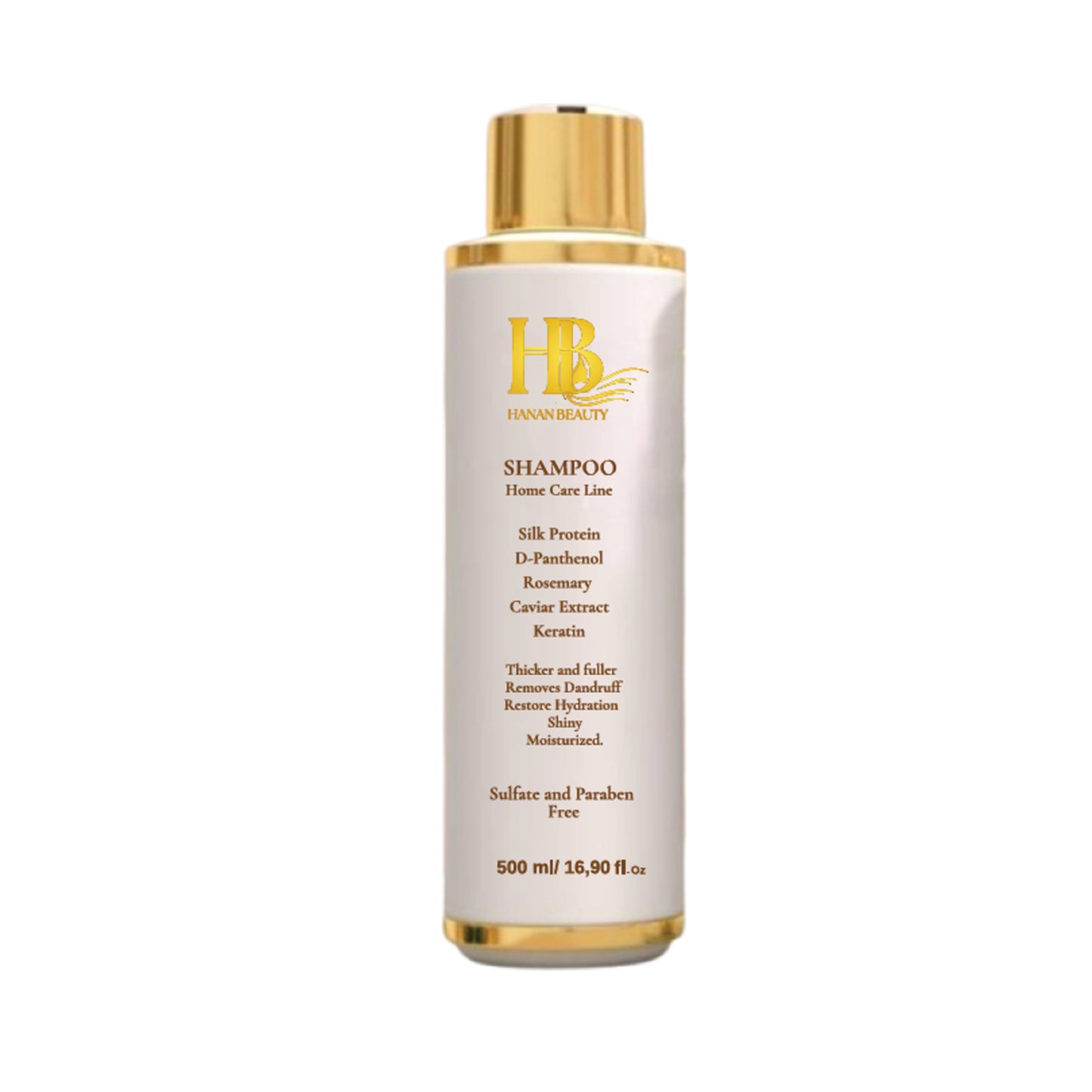 Hanan Beauty Sulfate-Free Shampoo – Shine, Moisture & Fuller-Looking Hair | 500ml